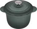 Enameled Cast Iron Rice Pot with Stoneware Insert, 2-1/2-Quart I282
