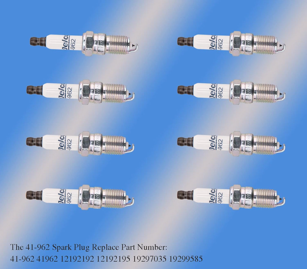 8Pcs Spark Plug Wires Set for Cheverolet Silverado, Pack of 2 C379