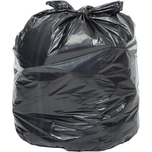 Medium Duty Black Trash Bags 45-55 Gal 0.8 Mil 200 per Case C3027
