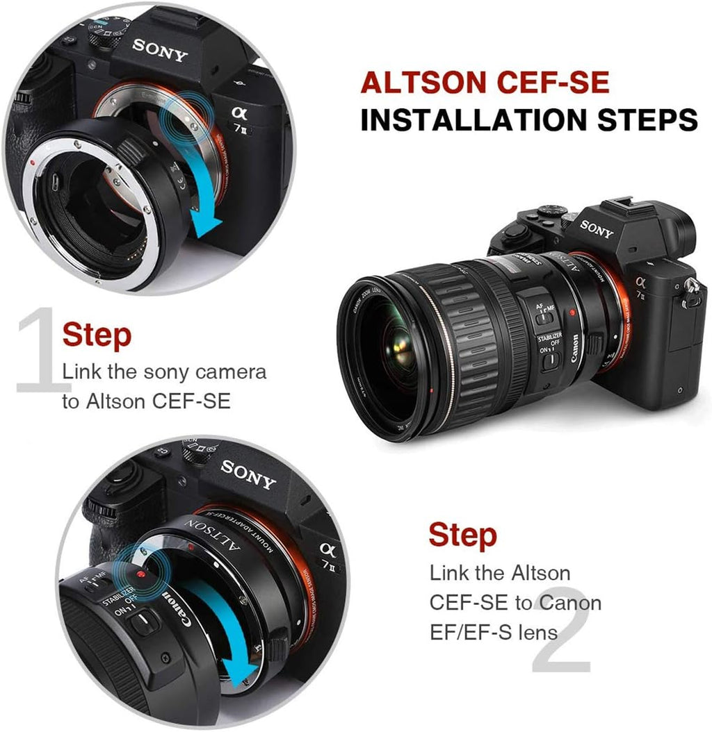 Auto-Focus Lens Adapter Mount Converter Pack of 2 W69810