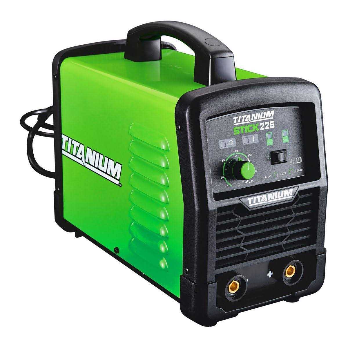 Titanium Stick 225 Inverter Welder with Electrode Holder Z299037