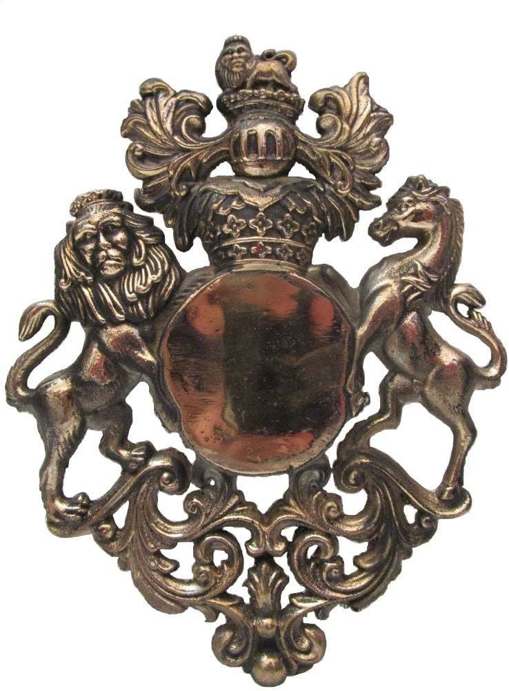 Antique Style Cast Wall Plaque Plate Pack of 2 O184