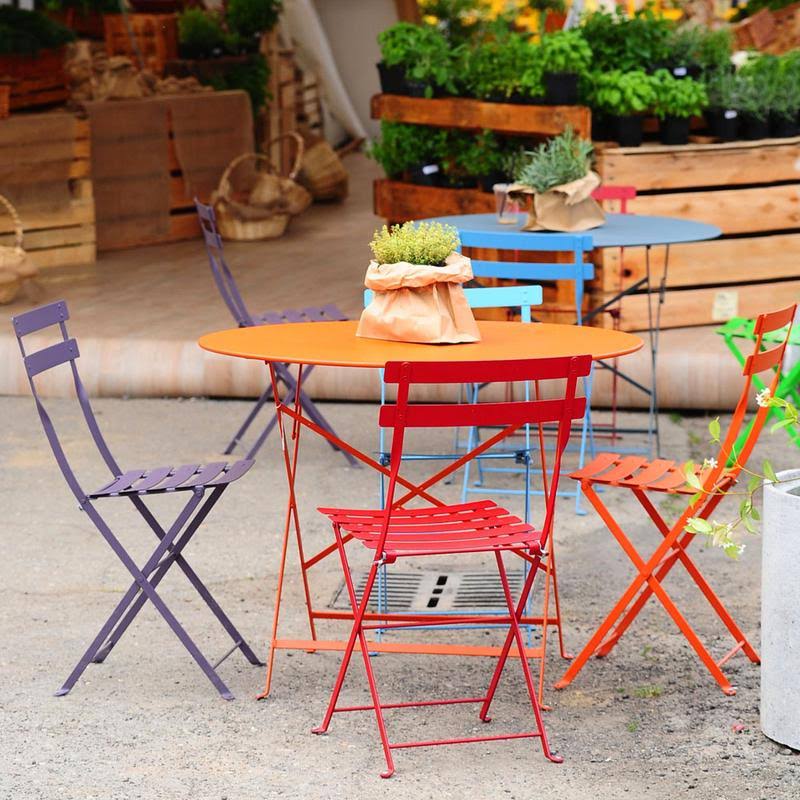 Folding Table Ø 60 cm Acapulco Blue B8182
