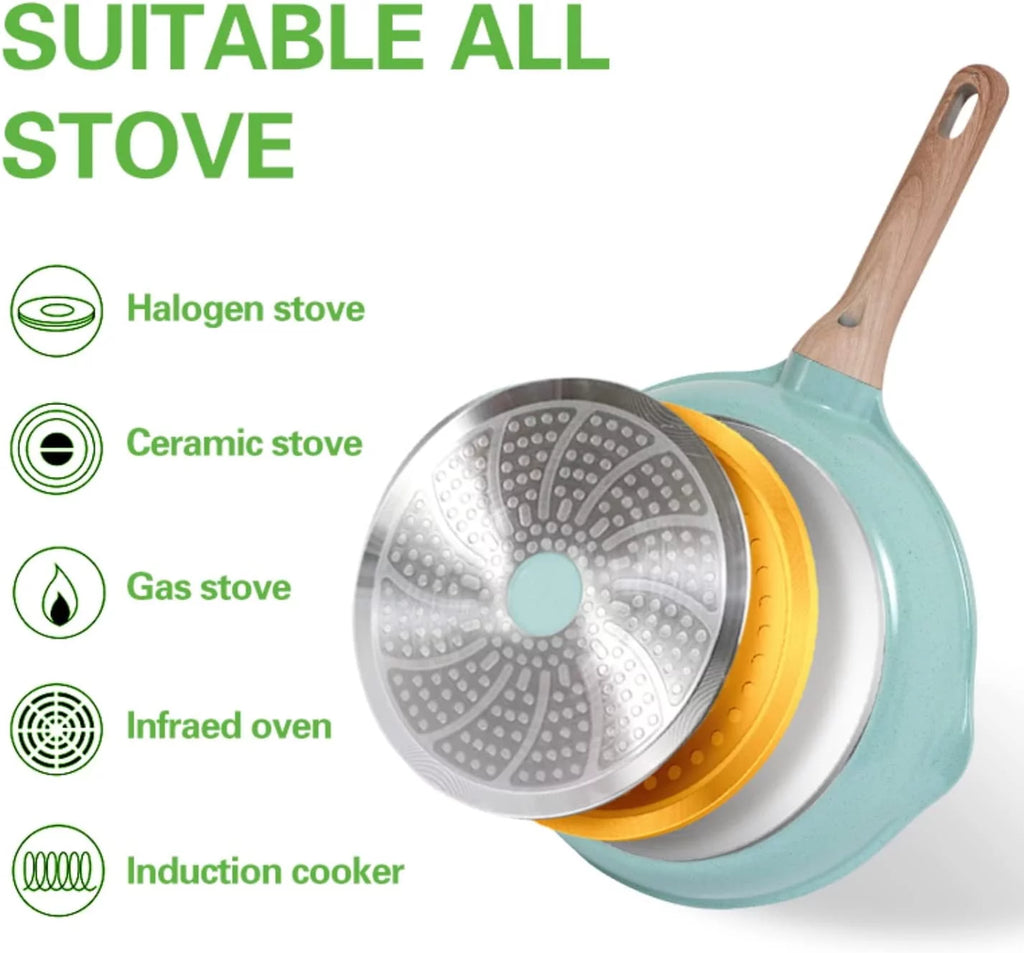 12-Piece Nonstick Granite Cookware Set U632