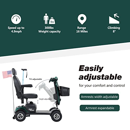 4-Wheel Folding Mobility Scooter with Head Light V51808