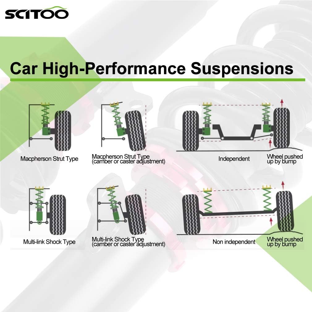 Coilover Suspension Shock Struts Kits Full Set V943998