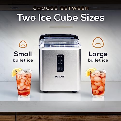 Stainless Steel Electric Countertop Ice Maker Machine B23573