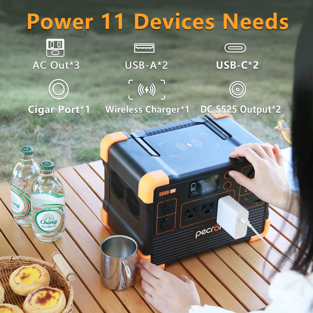 Portable Power Station 614Wh 1200W LiFePO4 Battery R24108