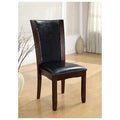 Dark Cher Leatherette Dining Side Chairs M983