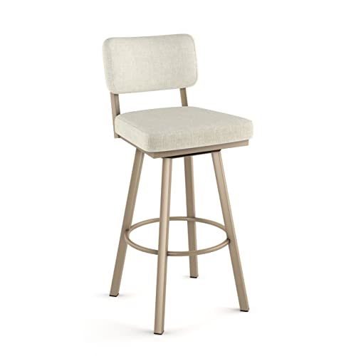 Shiny Charcoal Grey PVC Swivel Bar Stool A8765