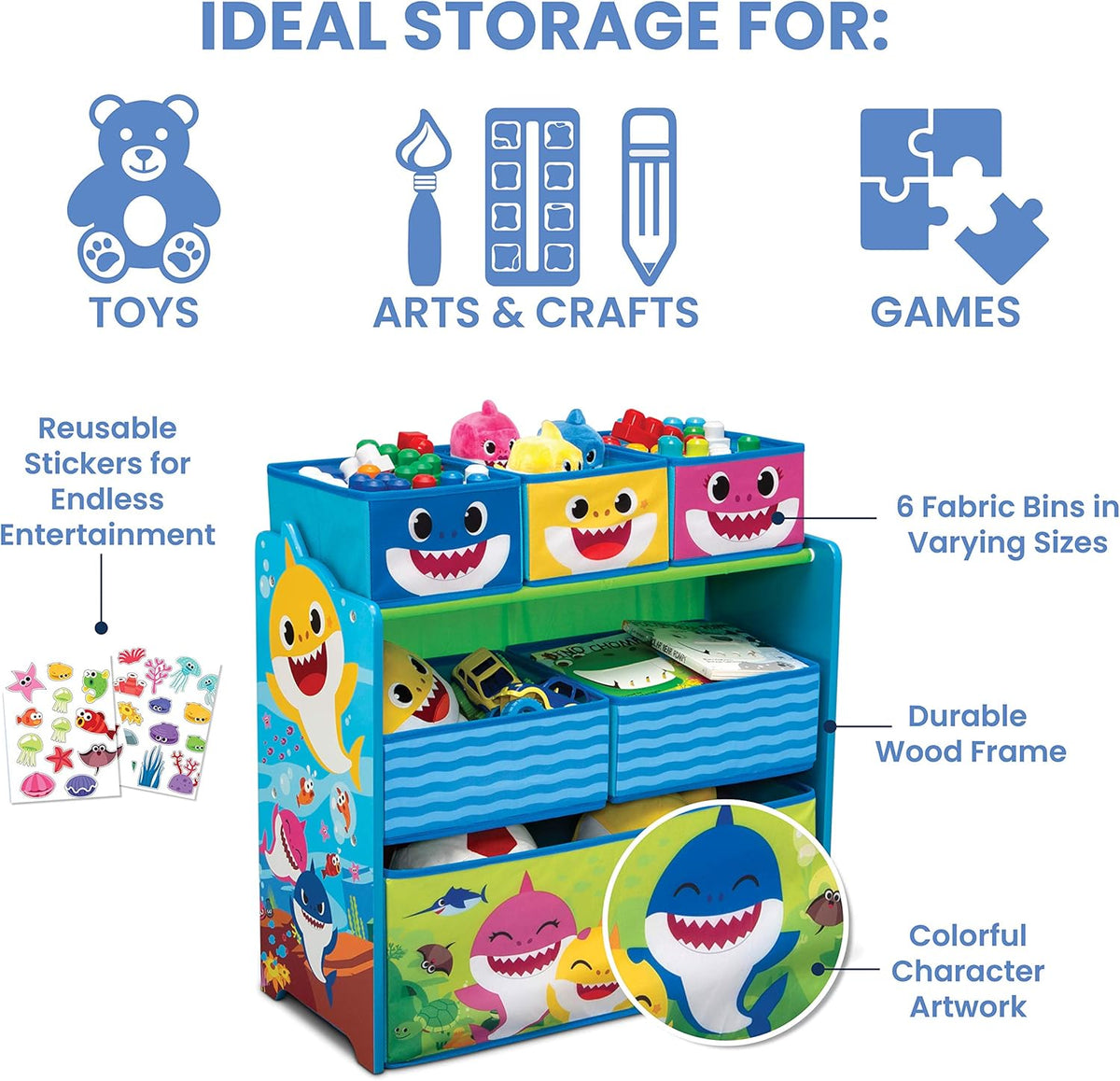 Kids Table and Chair Set with Storage (2 Chairs Included) W2777