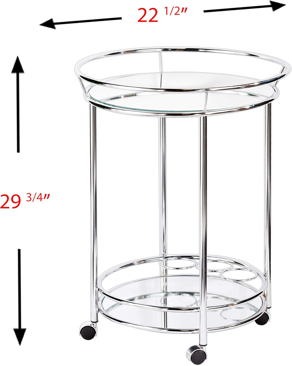 Chrome Bar Cart V54319