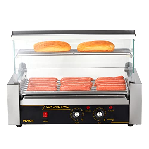 12 Hot Dog Capacity 5 Rollers Stainless Steel Hot Dog Roller F399