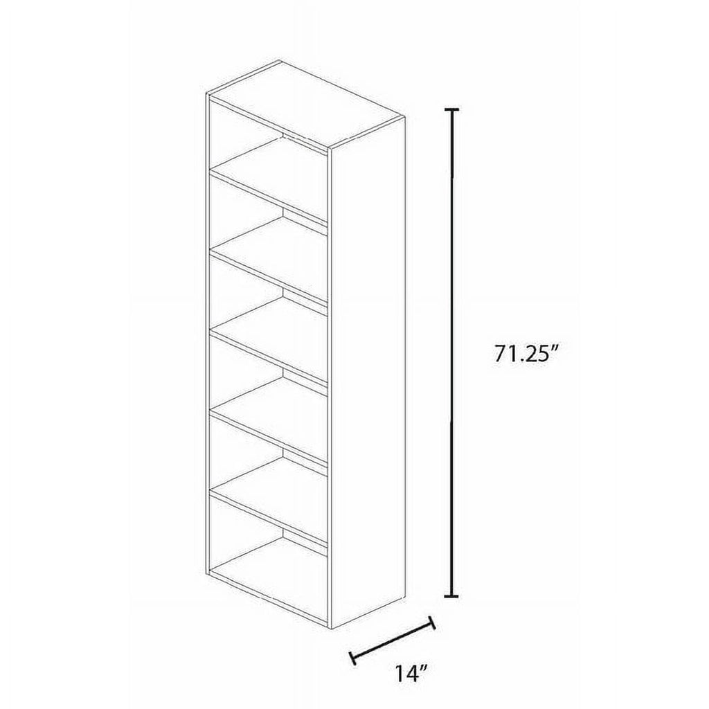 White 31.5" Wide Wood Closet Organizer Unit T562