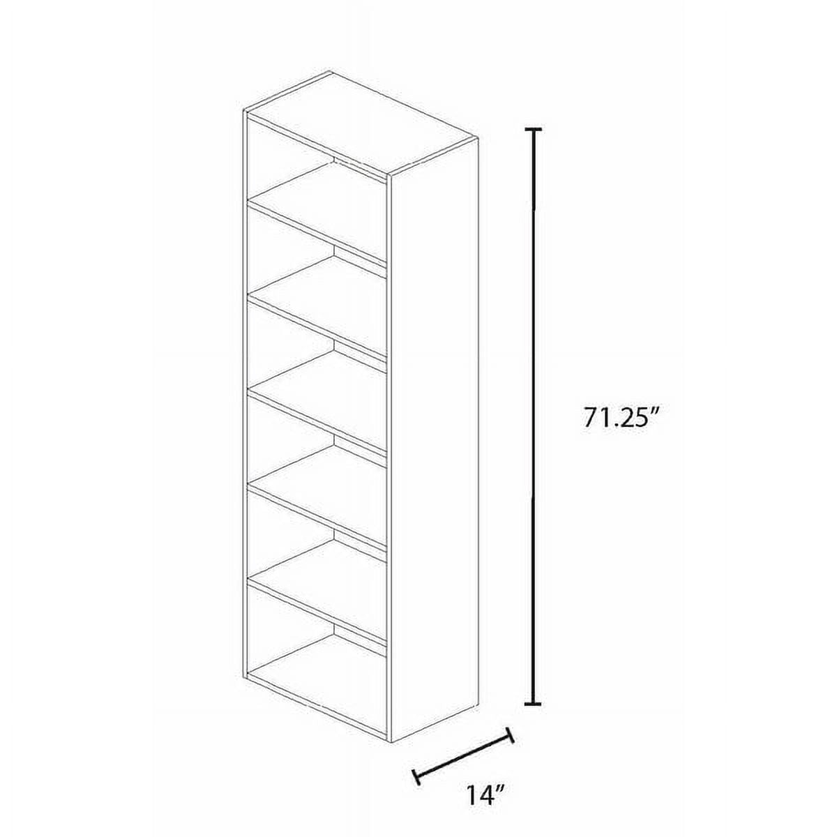 White 31.5" Wide Wood Closet Organizer Unit T562