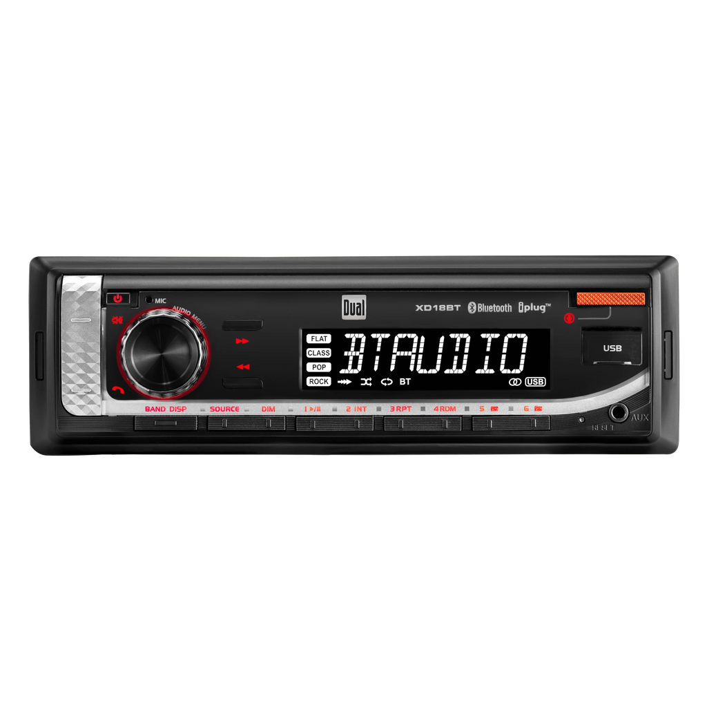 Single DIN Car Stereo and 6.5 Coaxial Speakers Bundle B6321