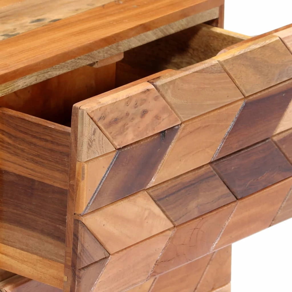 Bedside Cabinet Solid Reclaimed Wood P572926