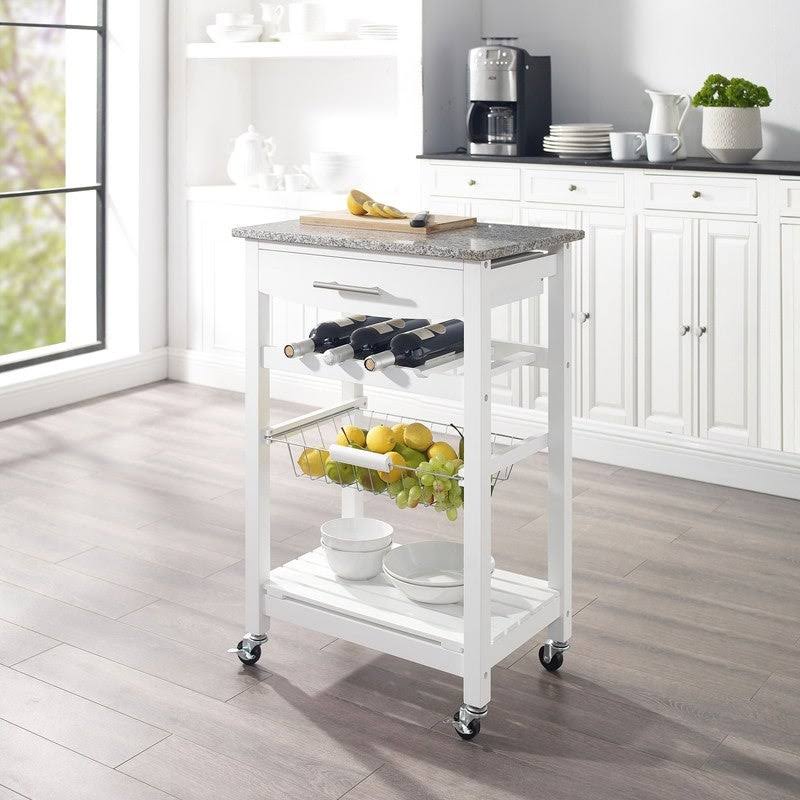 White Kitchen Cart I81306