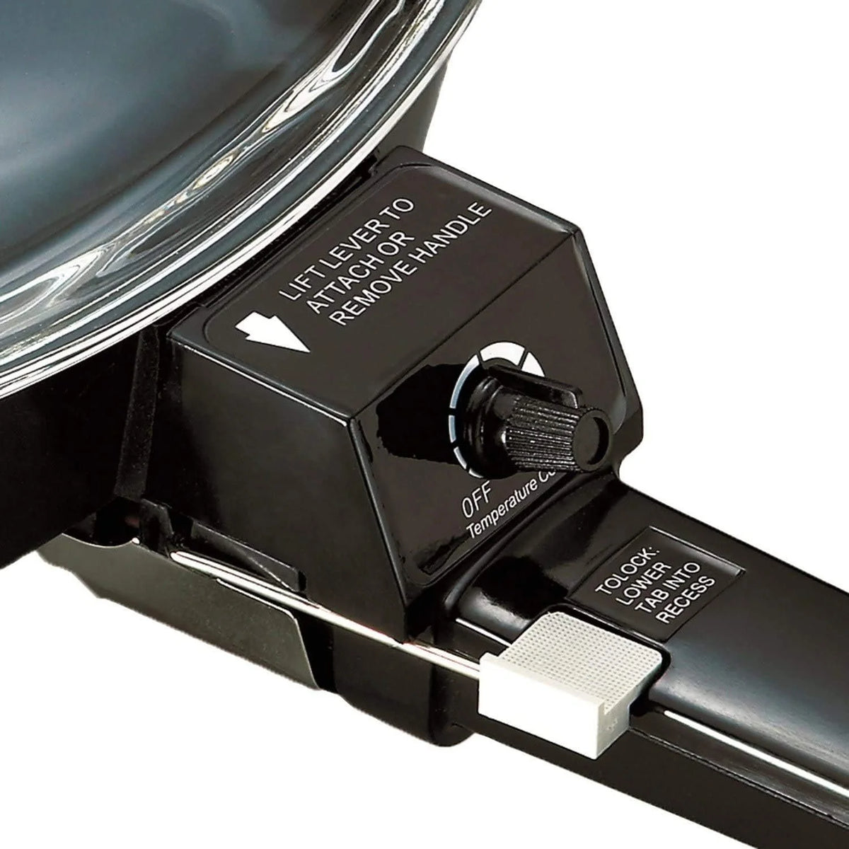 6" Non-Stick Electric Skillet with Glass Lid, Black Y32404