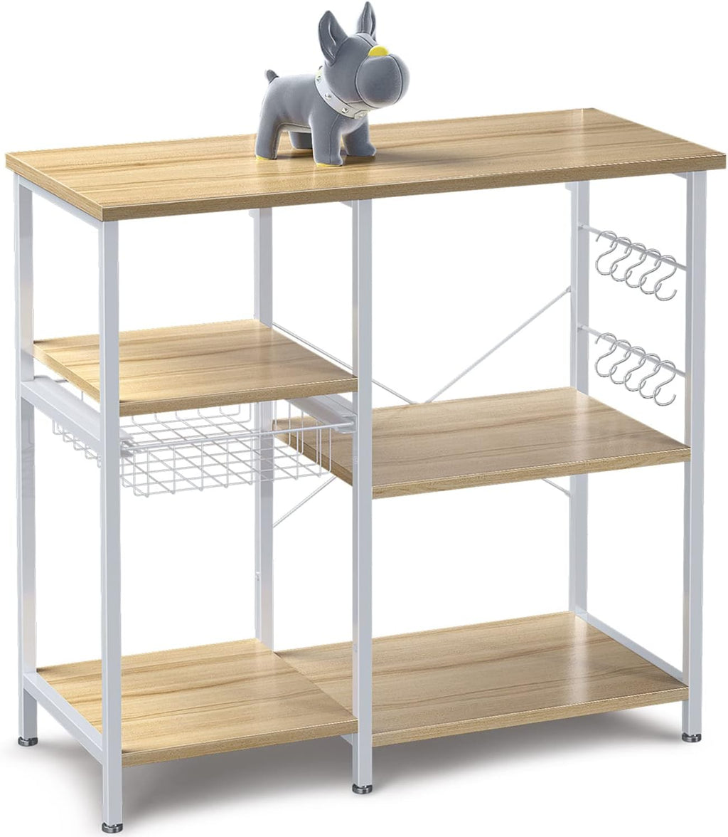 Kitchen Baker's Rack with Wheels 3-Tier+4-Tier Metal Frame B740446