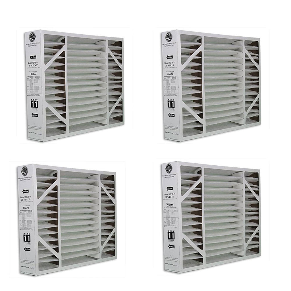 20x22x25x22x5x22 MERV 11 Air Purifier Filter Replacement (4 Pack) V455853