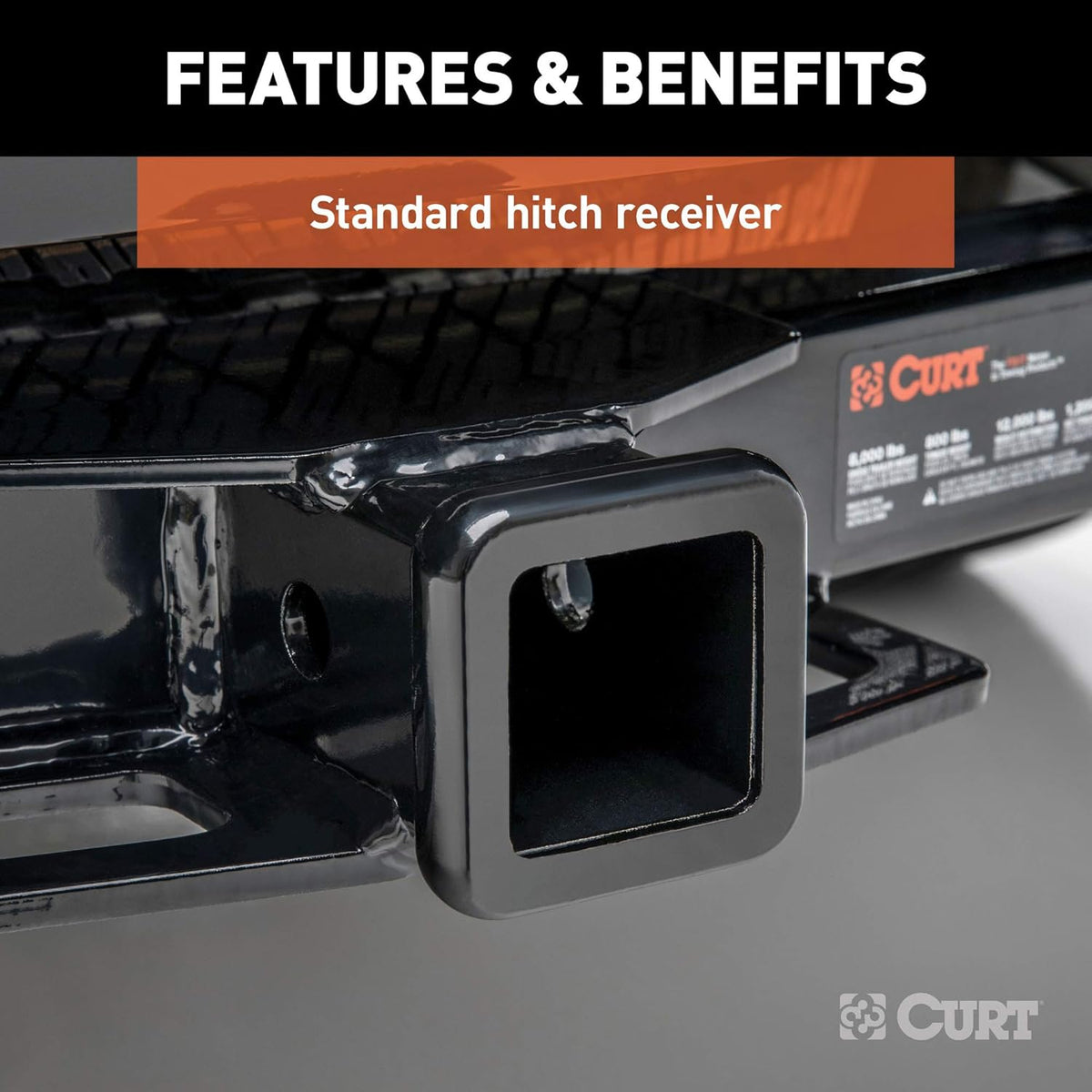 Class 3 Trailer Hitch, 2-Inch Receiver, 5,000 lbs A396205