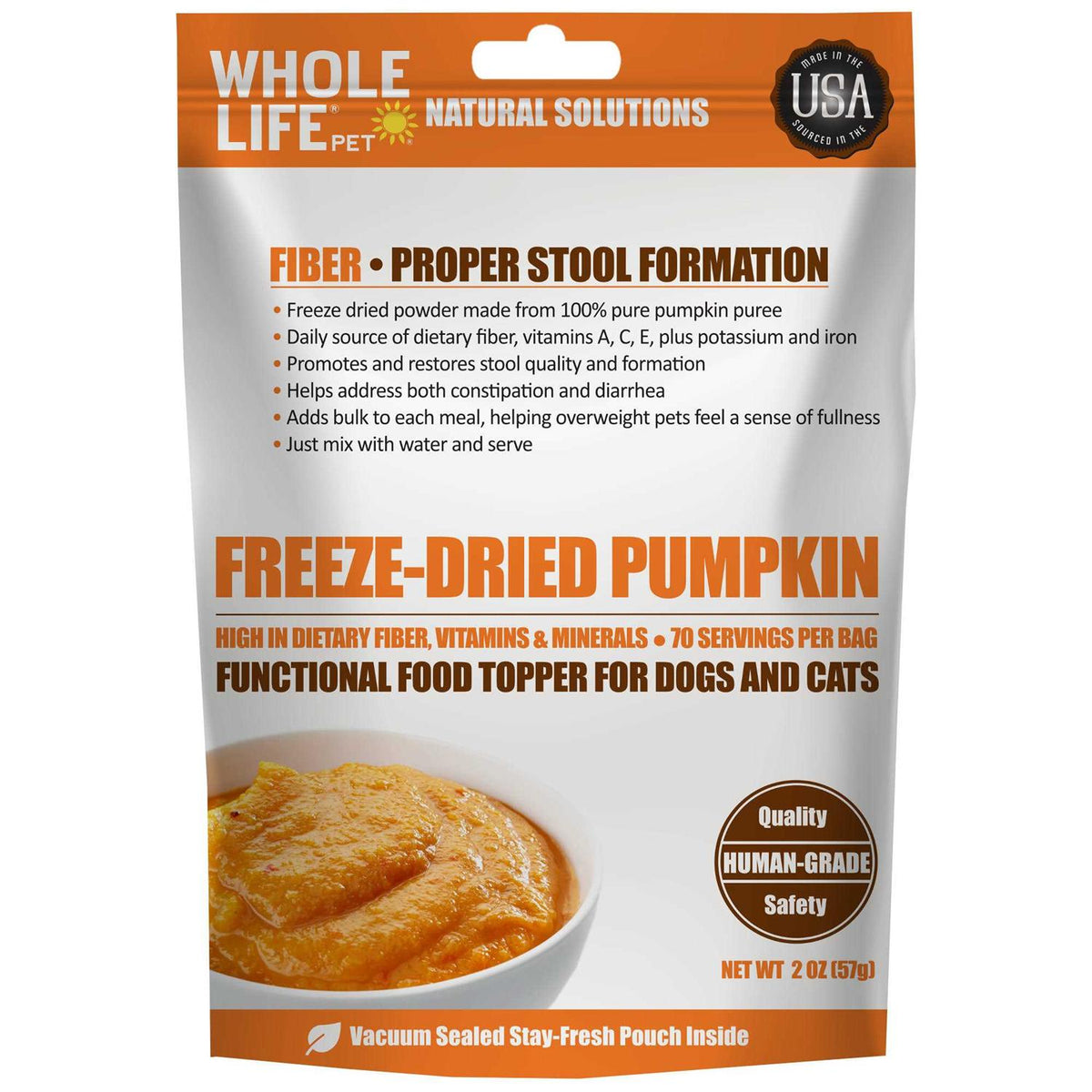 Freeze Dried Pumpkin Powder for Dogs & Cats I721