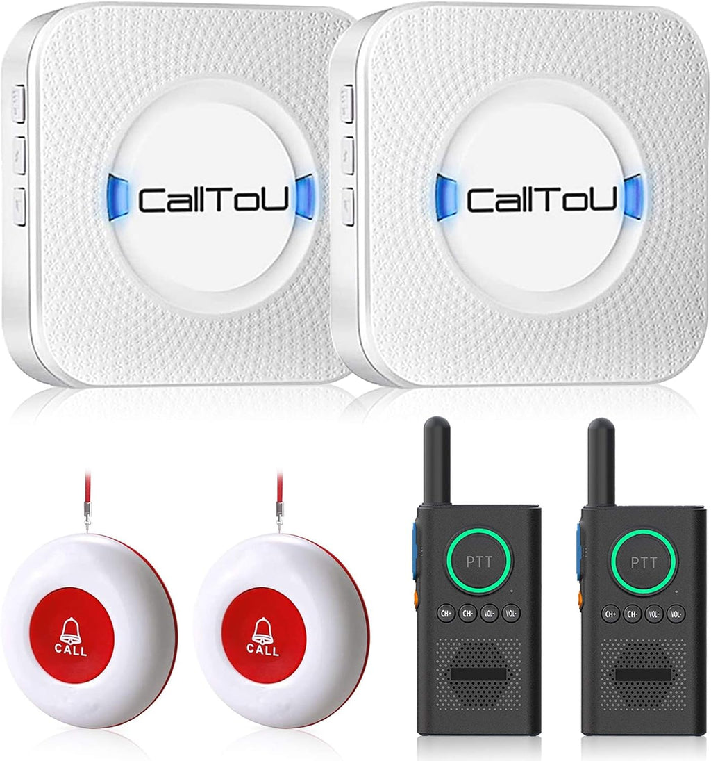 Wireless Call Button Alert System with 2 Way Radio X3818