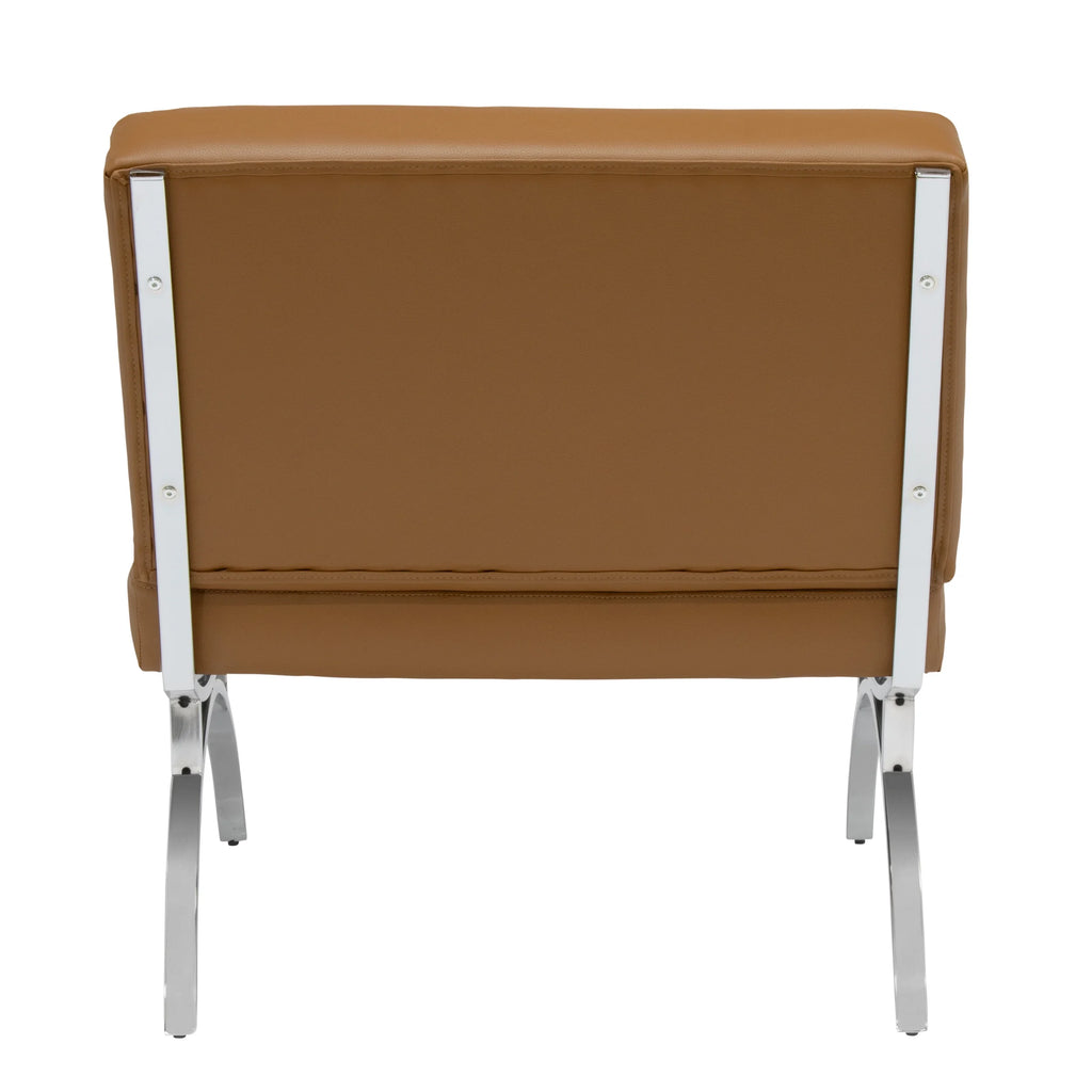 Brown Blended Leather Accent Chair R3233