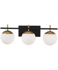 Black and Gold 3-Light Bath Light L82003