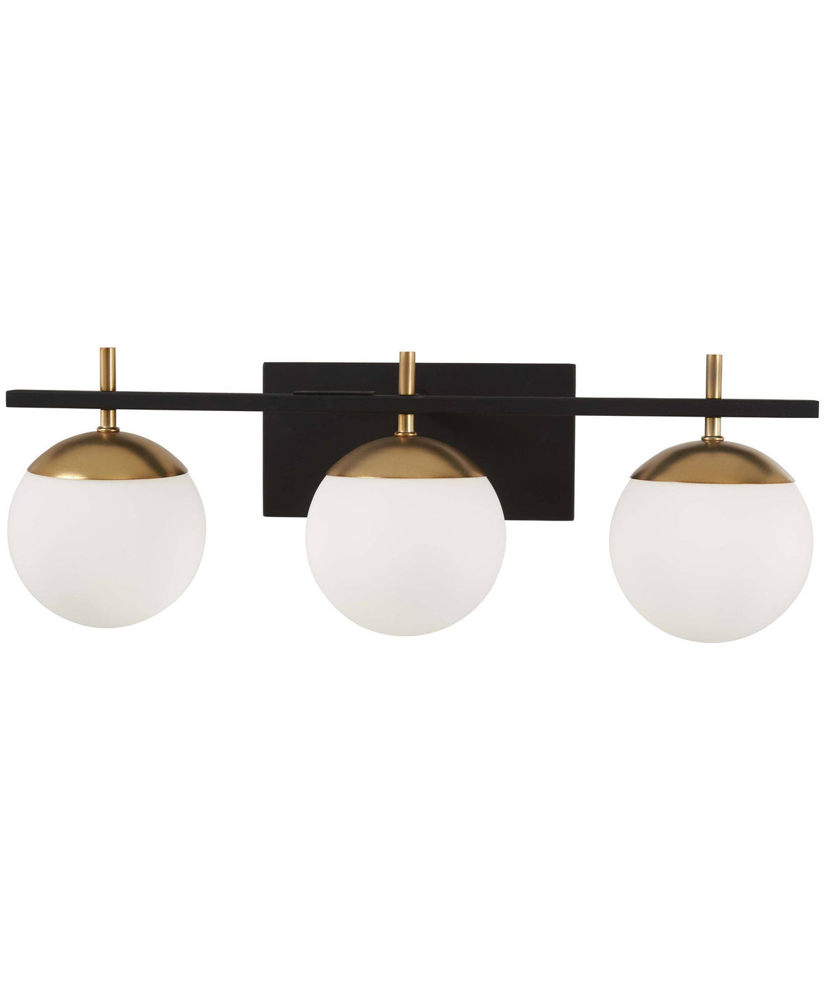 Black and Gold 3-Light Bath Light L82003