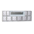 Frameless Replacement Glass Block Window 44-in x 16-in Rough Opening K175718