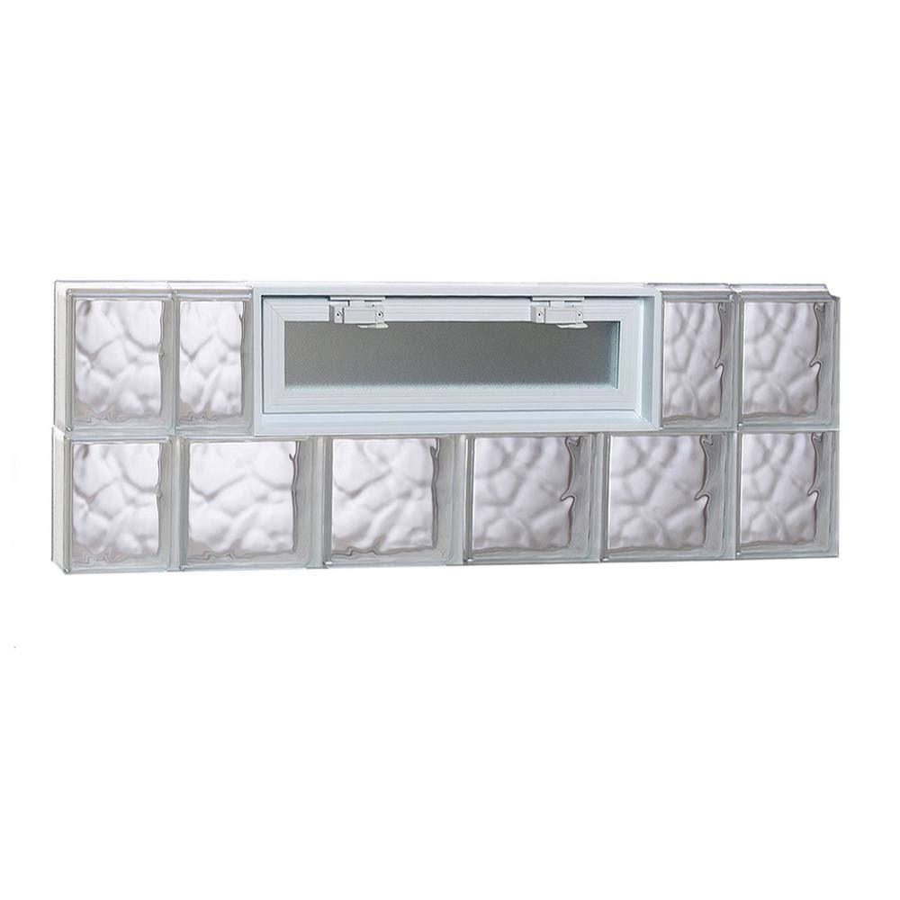 Frameless Replacement Glass Block Window 44-in x 16-in Rough Opening K175718