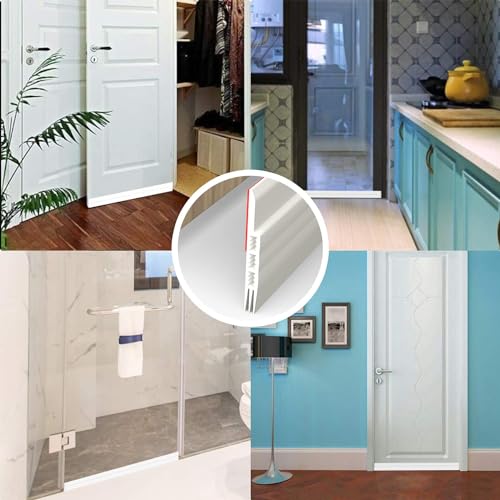 2 Pack White Door Draft Stopper S6971