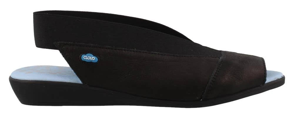 Black Leather Flat K21030