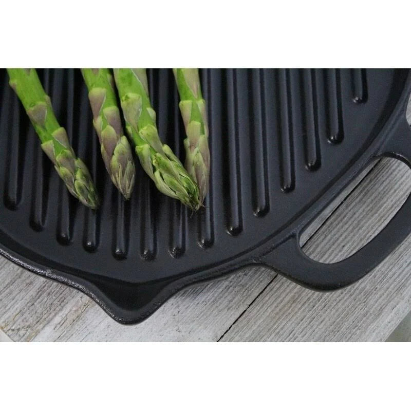 Black Oval Cast Iron Grill Pan F185