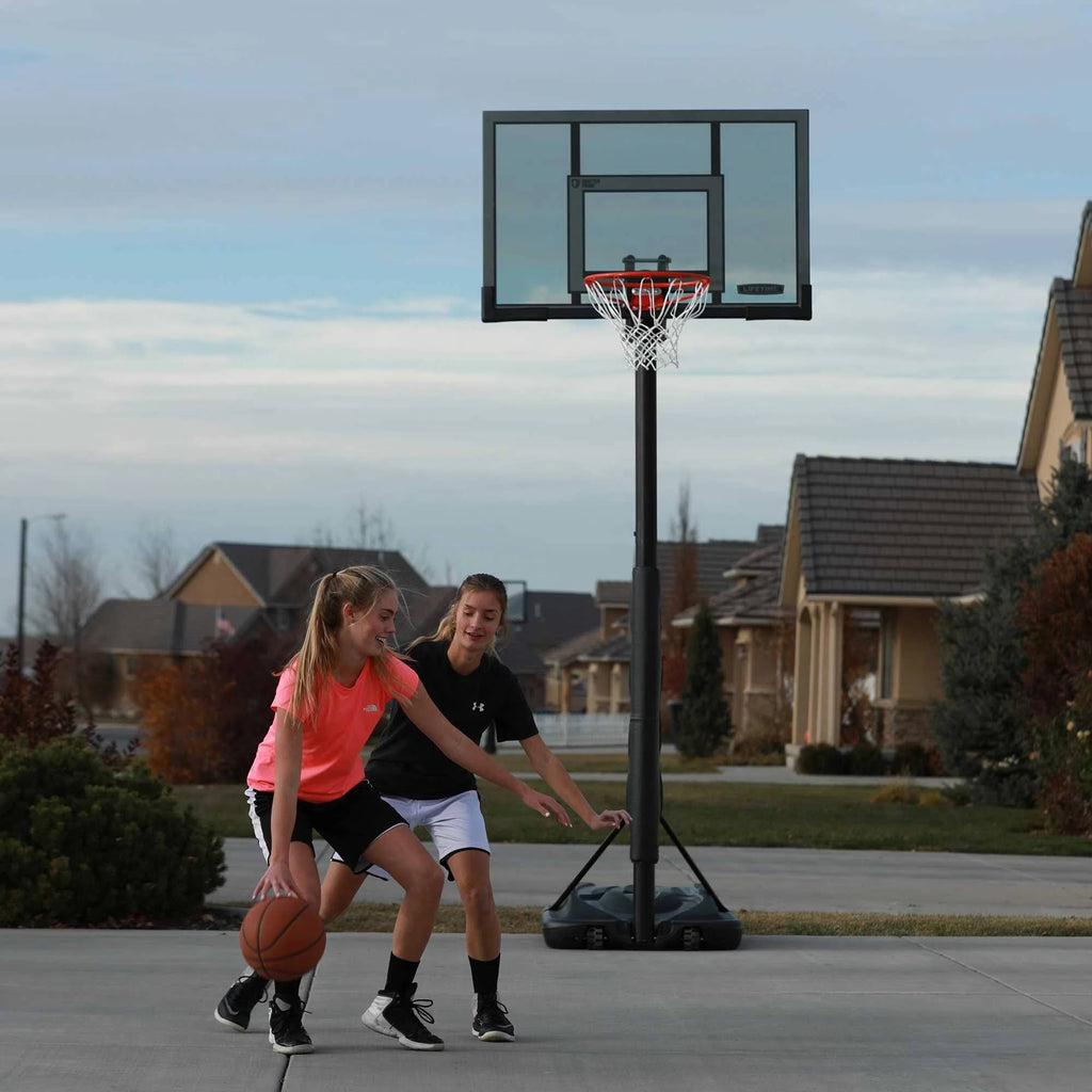 Adjustable Portable Basketball Hoop 52-inch Polycarbonate V912
