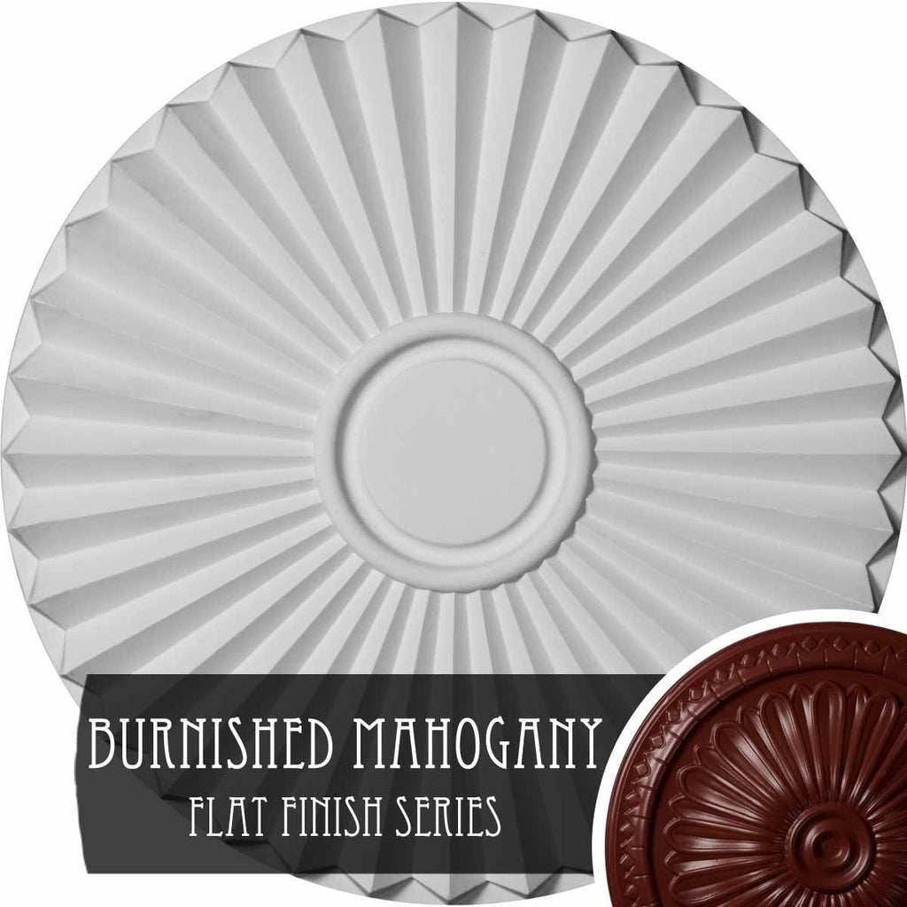 Hand-Painted Brushed Mahogany Ceiling Medallion P998832
