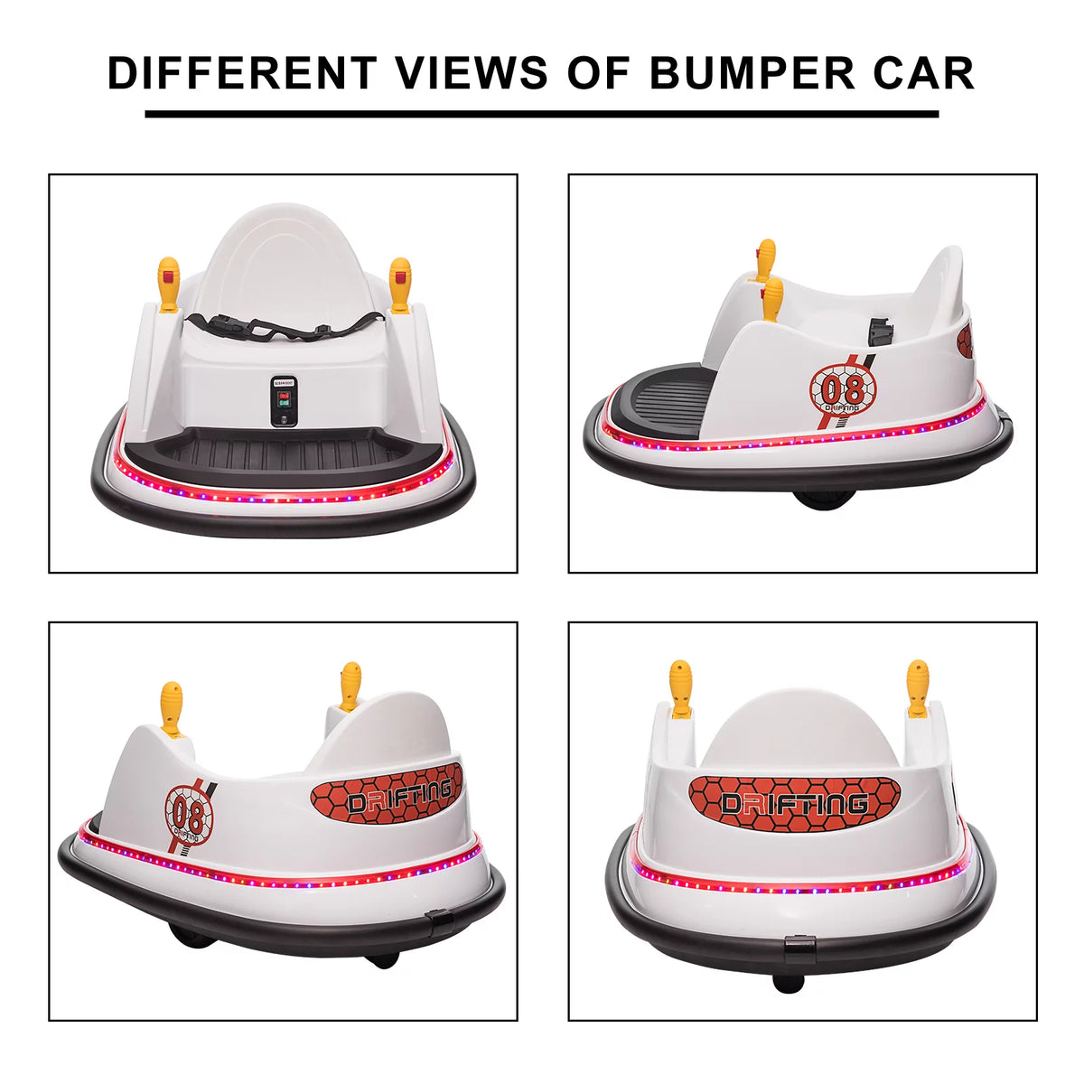 12V Electric Powered Ride on Bumper Car with Remote Control H7471