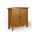 Solid Wood Low Storage Cabinet in Light Golden Brown L572