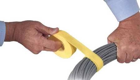 Green Hook-and-Loop Cable Tie Roll 75 Ft L576769