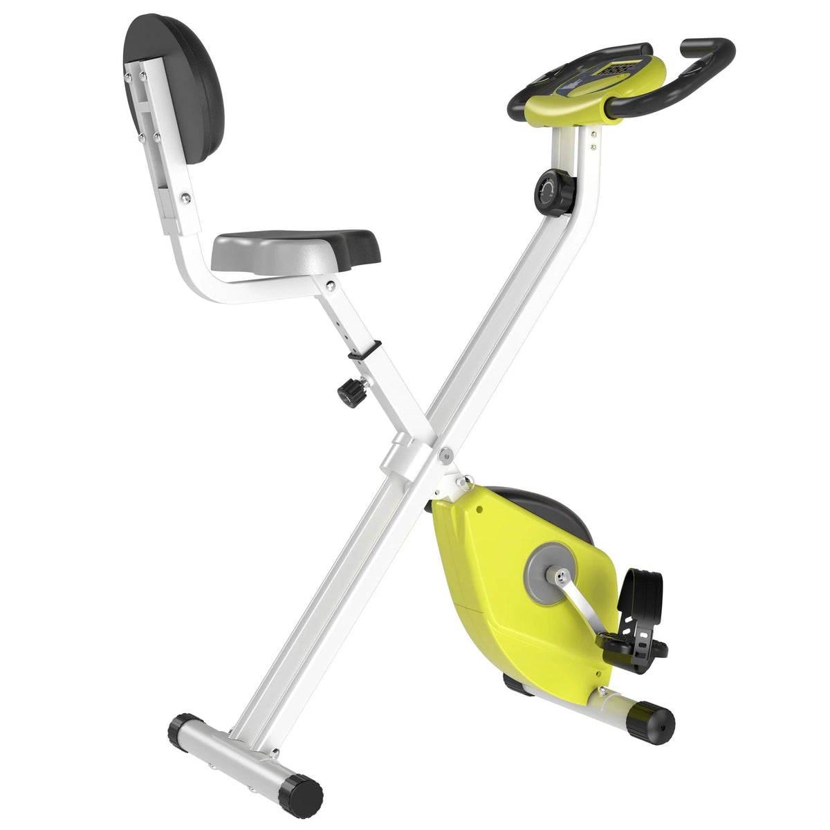 Folding Upright Stationary Indoor Bike with 8 Levels of Magnetic Resistance L143924