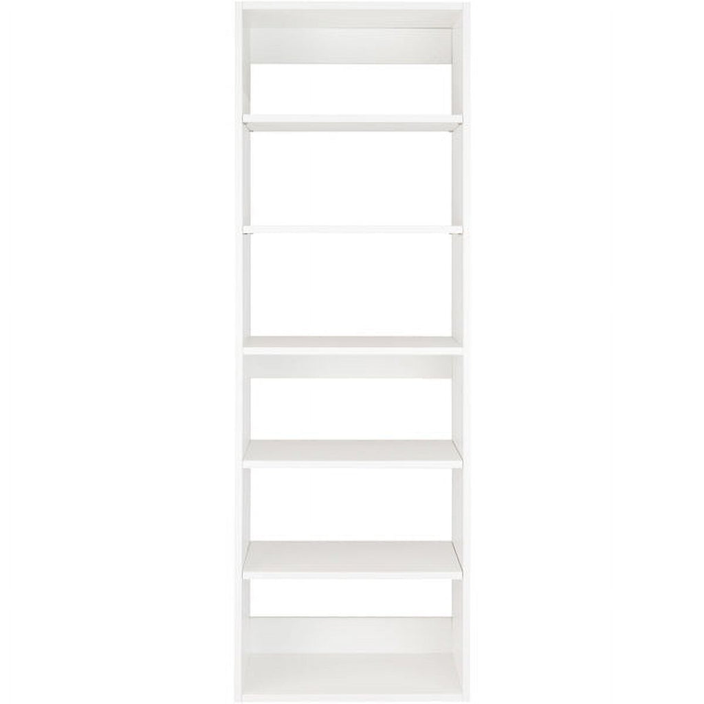 White 31.5" Wide Wood Closet Organizer Unit T562