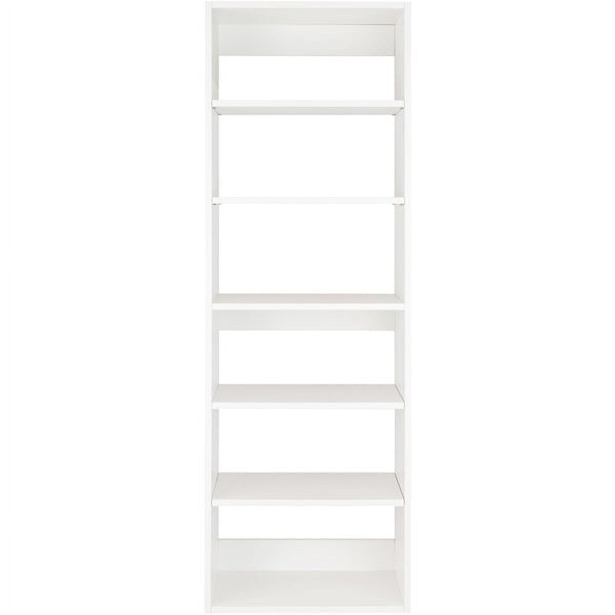 White 31.5" Wide Wood Closet Organizer Unit T562
