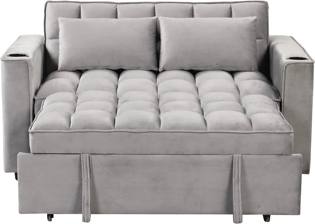 Convertible Sofa Couch with Pull Out Bed V42954