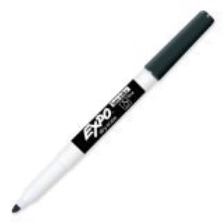 Low Odor Fine Tip Dry Erase Markers, Black, Case of 12 Dozen R105695
