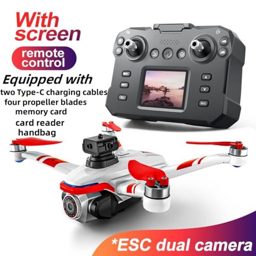 Kids Drone with Screen Display Remote Control, 1080P Dual Camera, LED Lights X654158