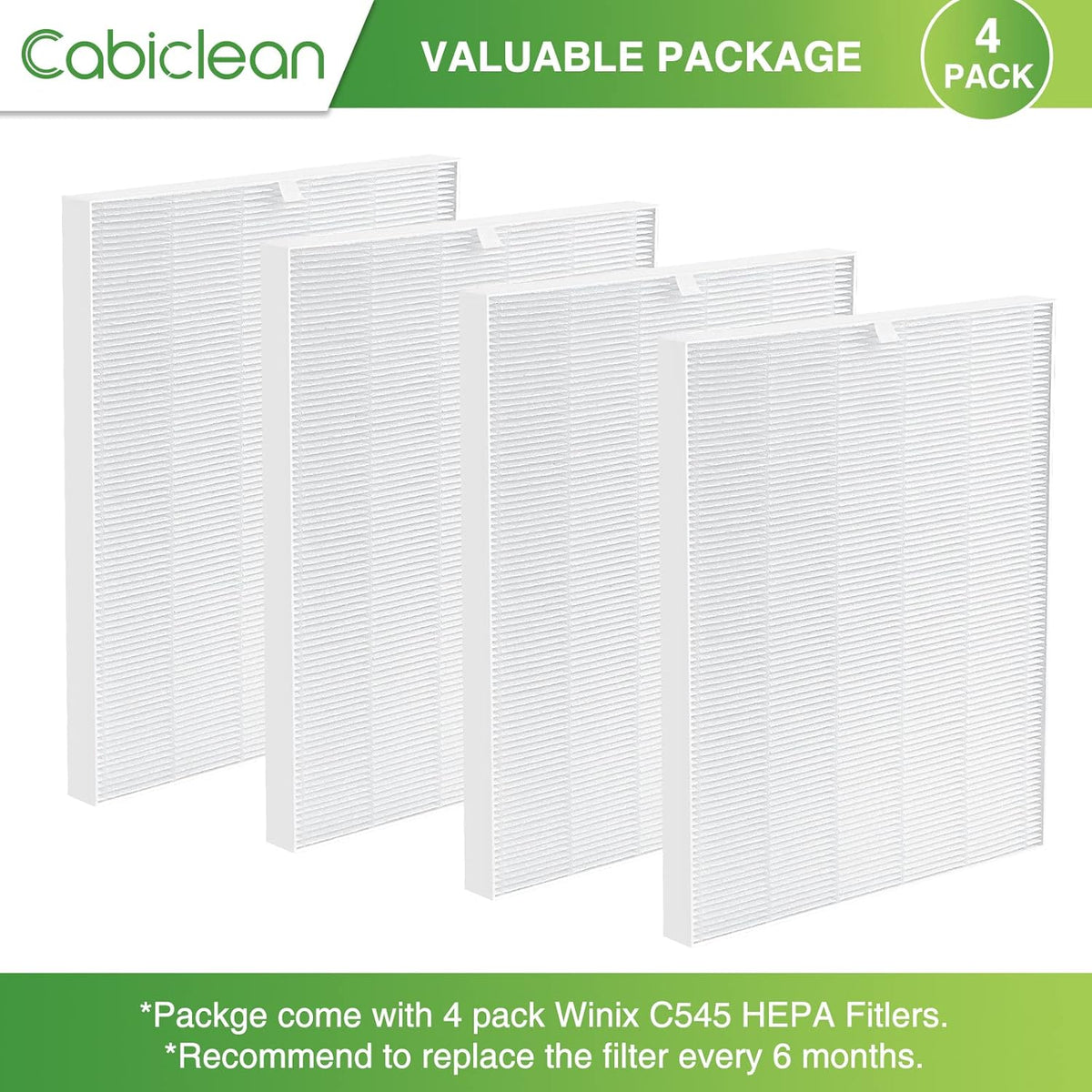 True HEPA Replacement Filter 4 Pack E211