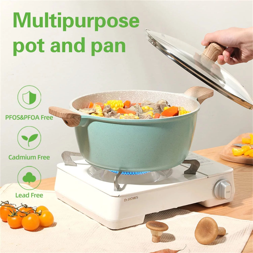 12-Piece Nonstick Granite Cookware Set U632
