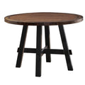 Round Wooden Dining Table Brown A4274
